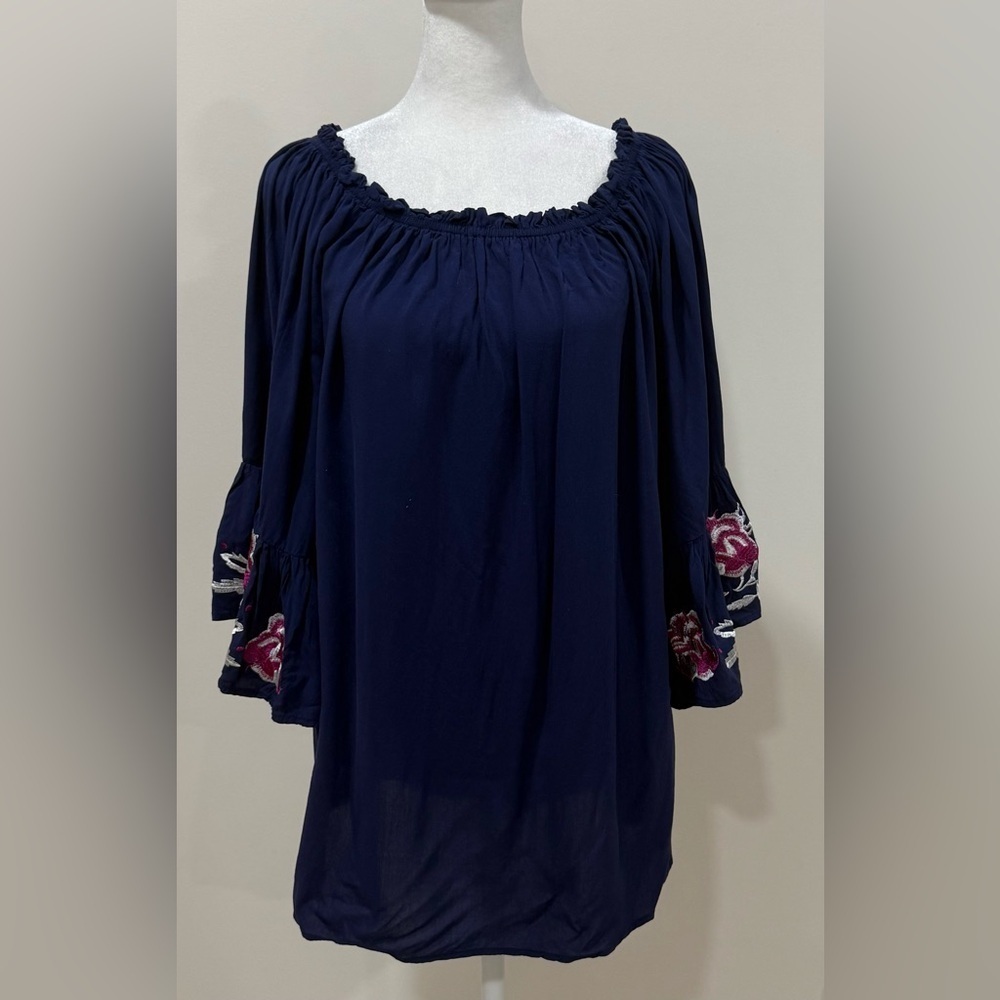 Debbie Debbie By Angel Biba Hippie Bohemian Womens Top Tunic Blouse SIZE M/L